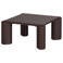 WOOOD WOOOD Tiven Salontafel - Hout - Hoogglans Donkerbruin - 42x80x80