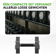 thumbnail: Tunturi  Rapid verstelbare dumbbell - 20kg