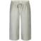 Zhenzi loose fit cropped broek met rijgdetail, Plus Size - lichtgroen