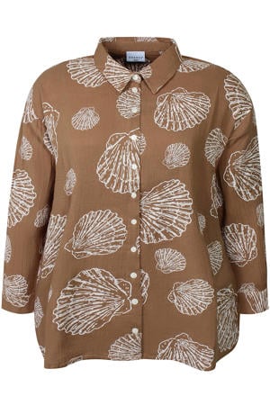 blouse bruin