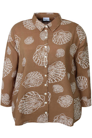blouse bruin