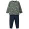 NAME IT MINI pyjama met print - grijsgroen/donkerblauw