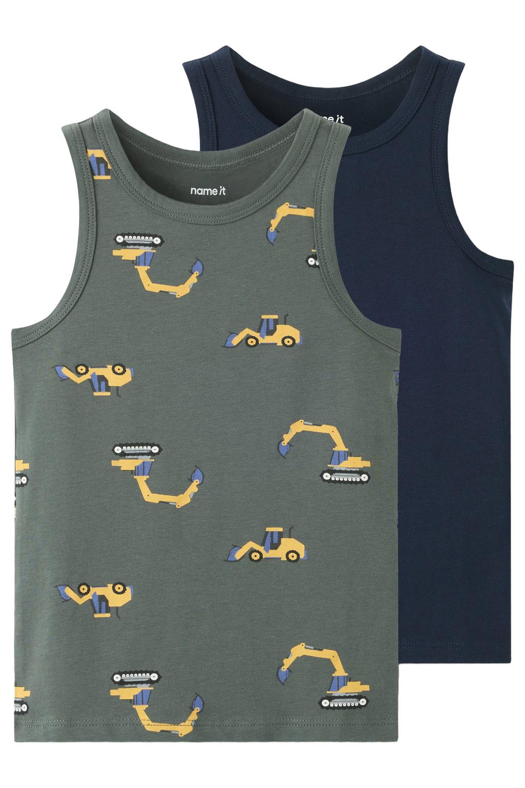 NAME IT MINI hemden met print (set van 2)