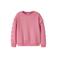 NAME IT KIDS relaxed fit sweater met hartjes - roze