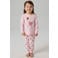 NAME IT MINI pyjama met hartjes - roze/donkerrood