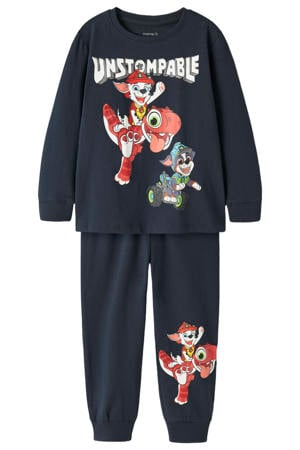 pyjama met print - donkerblauw