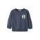 NAME IT MINI sweater met print - donkerblauw