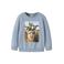 NAME IT MINI sweater met print - blauw