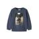 NAME IT MINI sweater met print - donkerblauw