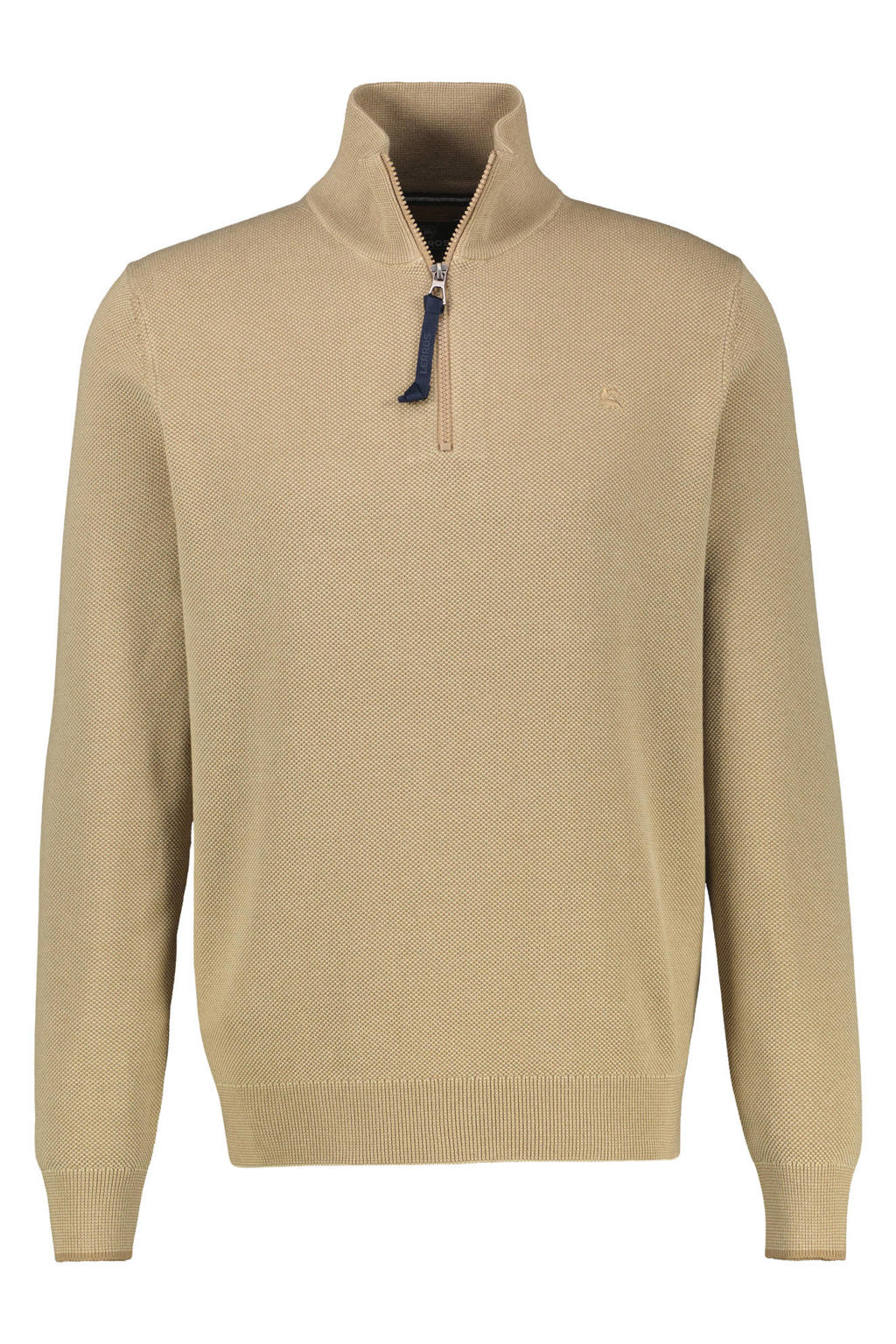 LERROS katoenen regular fit gebreide trui - beige