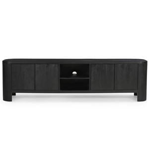 Tv-Meubel Mitchel - Mangohout - Zwart - 200cm