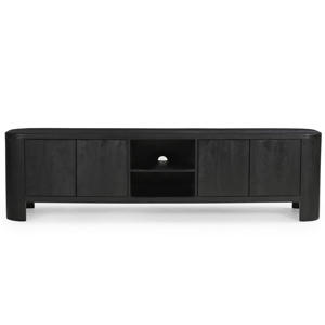 Tv-Meubel Mitchel - Mangohout - Zwart - 200cm 
