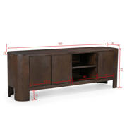 thumbnail: Giga Meubel Giga Meubel Tv-Meubel Mitchel - Mangohout - Bruin - 160cm