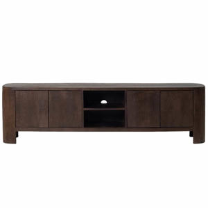 Tv-Meubel Mitchel - Mangohout - Donkerbruin - 200cm 