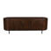 Giga Meubel Tv-meubel Tora - Mangohout/Metaal - Donkerbruin - 170x45x57cm