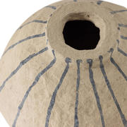 thumbnail: WOOOD Karo decoratie vaas papier mache zand