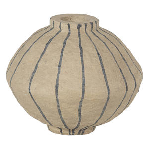Karo decoratie vaas papier mache zand
