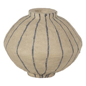 Karo decoratie vaas papier mache zand