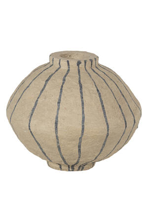 Karo decoratie vaas papier mache zand