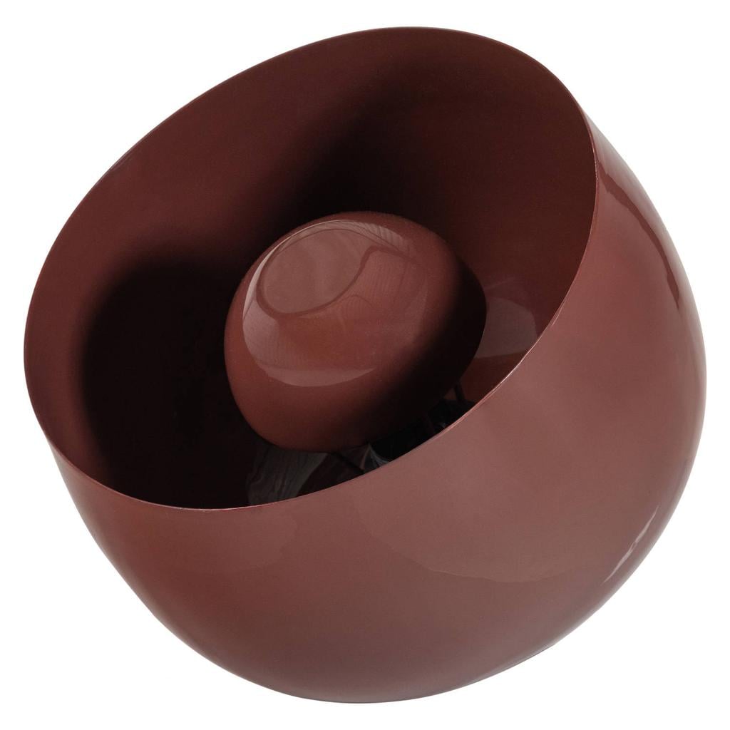 WOOOD WOOOD Mero Tafellamp 25xø26 cm - Metaal Hoogglans - Mokkabruin