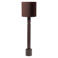 WOOOD WOOOD Zivian Vloerlamp - Hout - Hoogglans Donkerbruin - 133x20x20
