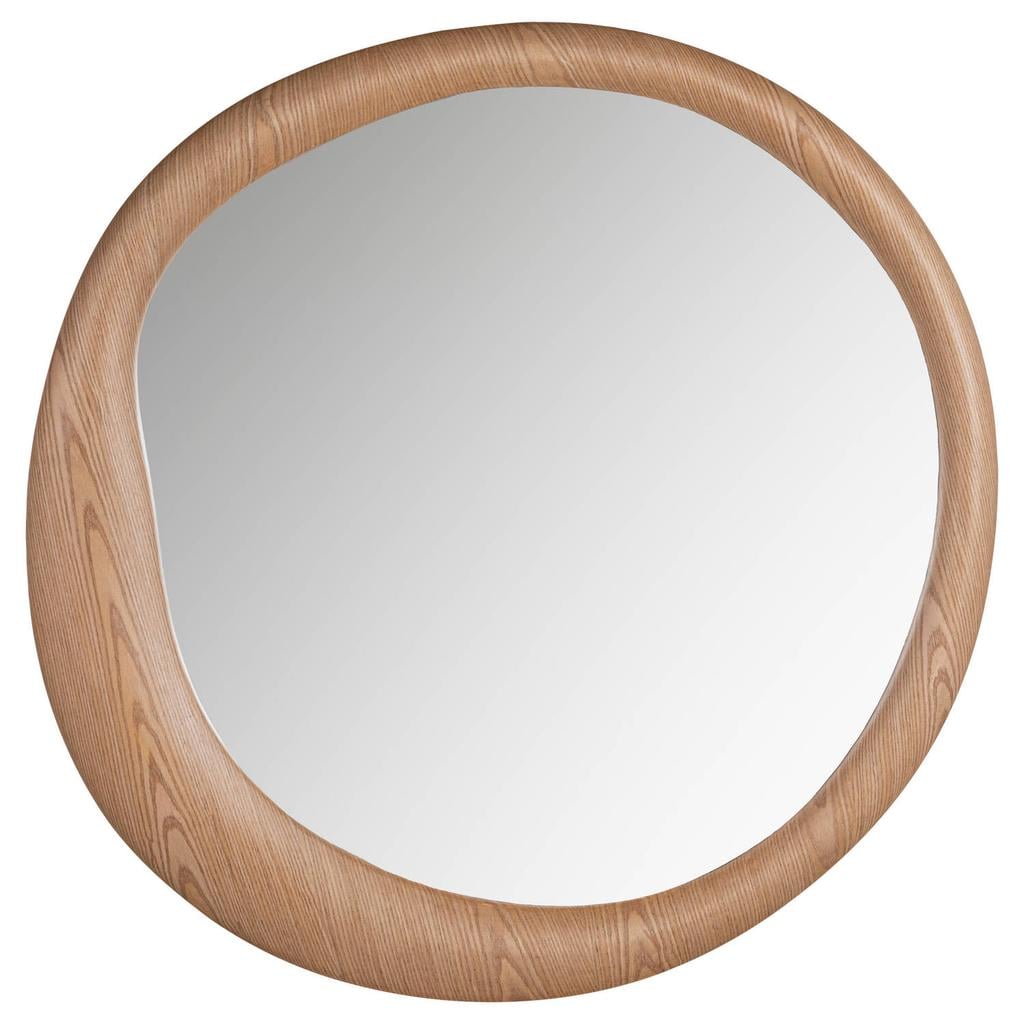 WOOOD Glivon Spiegel 100x100 cm - Hout Fineer - Naturel