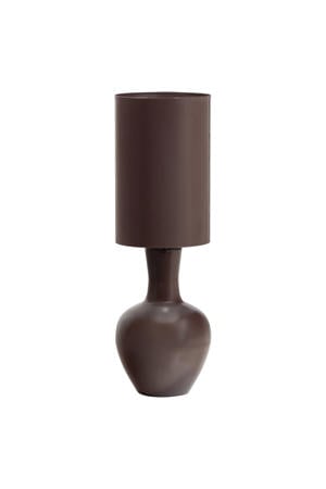 Loa tafellamp xl metaal hoogglans bruin