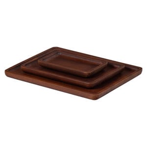 Trayla dienblad mangohout bruin (set van 3)