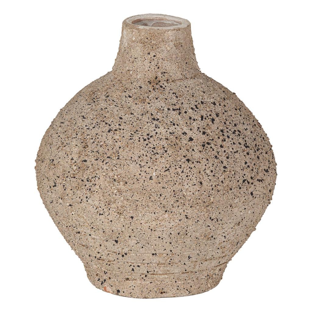 WOOOD Sive Decoratie Vaas - Klei - Zand - 25x22x22
