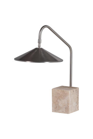 Korn tafellamp metaal chrome