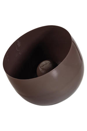 Mero tafellamp 34xø35 cm metaal hoogglans bruin