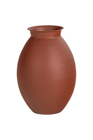 Caro vaas xxl metaal bruin