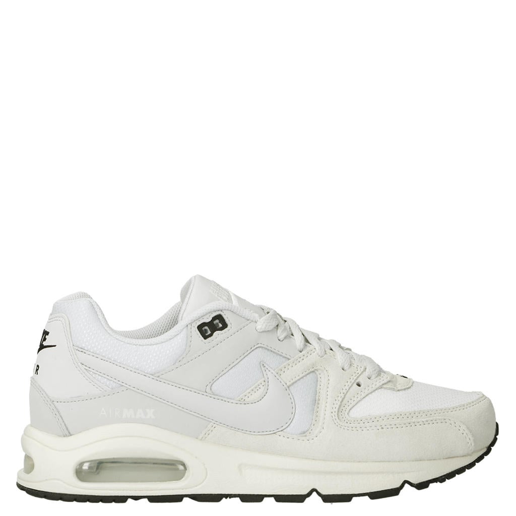 Wit en lichtgrijze unisex Nike Air Max Command mesh sneakers van mesh-leer/voering:mesh/voetbed: eva met veters