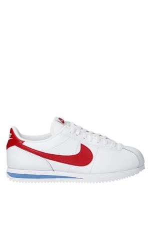 Cortez leren sneakers wit/rood