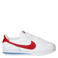 Nike Cortez leren sneakers wit/rood