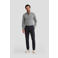 LERROS regular fit casual overhemd met print - grijsgroen