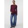 VERO MODA MATERNITY zwangerschaps longsleeve - donkerrood