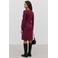 VERO MODA MATERNITY zwangerschaps midi jurk - donkerrood
