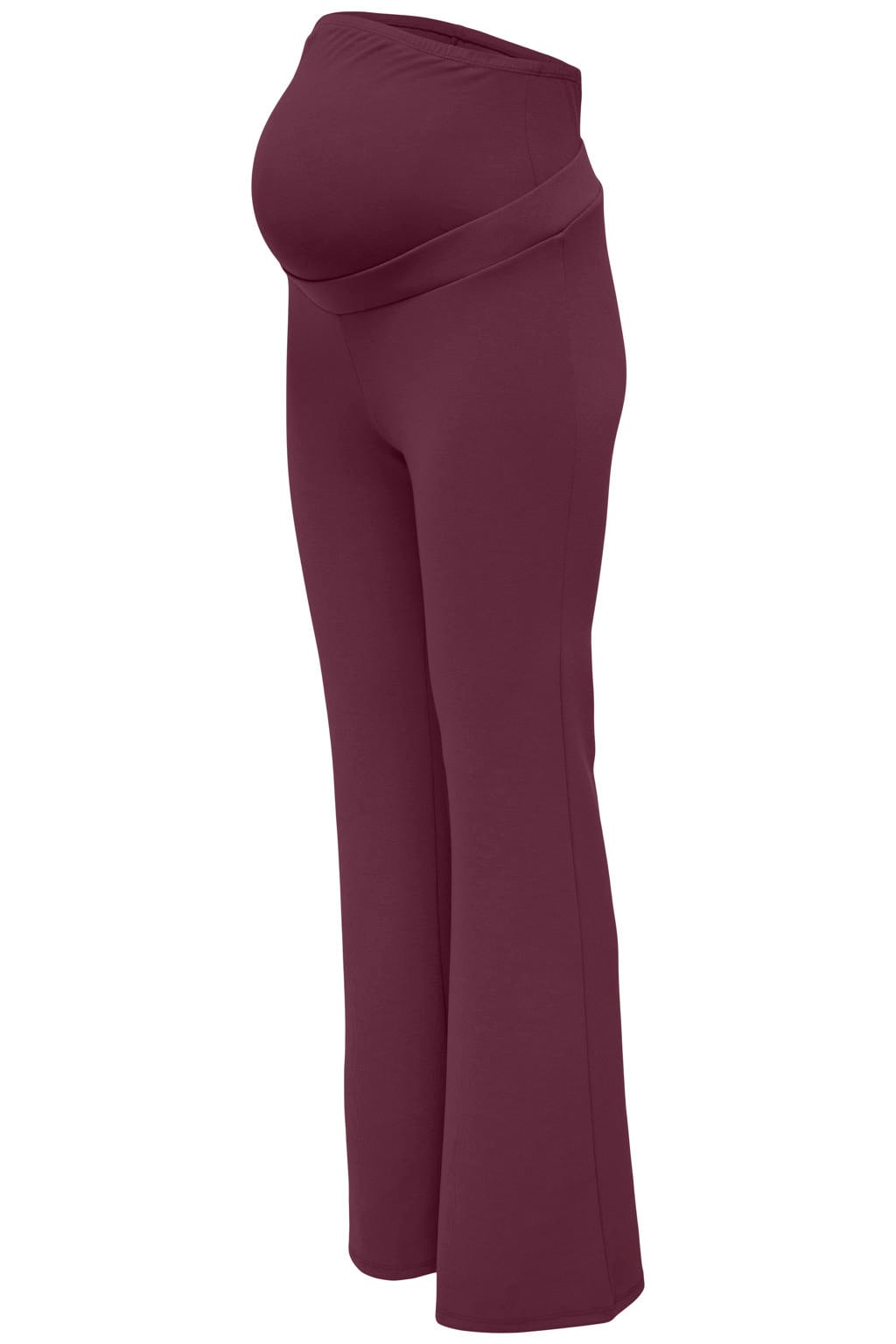 ONLY MATERNITY zwangerschaps flared broek - donkerrood