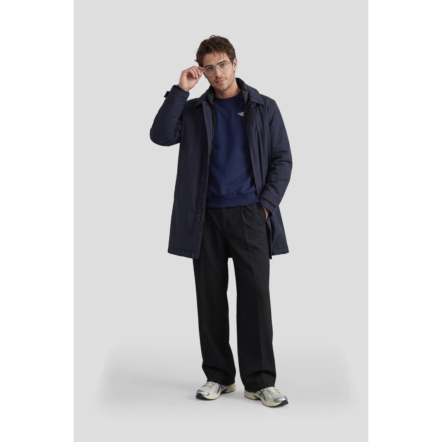 KRAKATAU winterjas donkerblauw