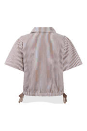 thumbnail: Shoeby gestreepte blouse bruin