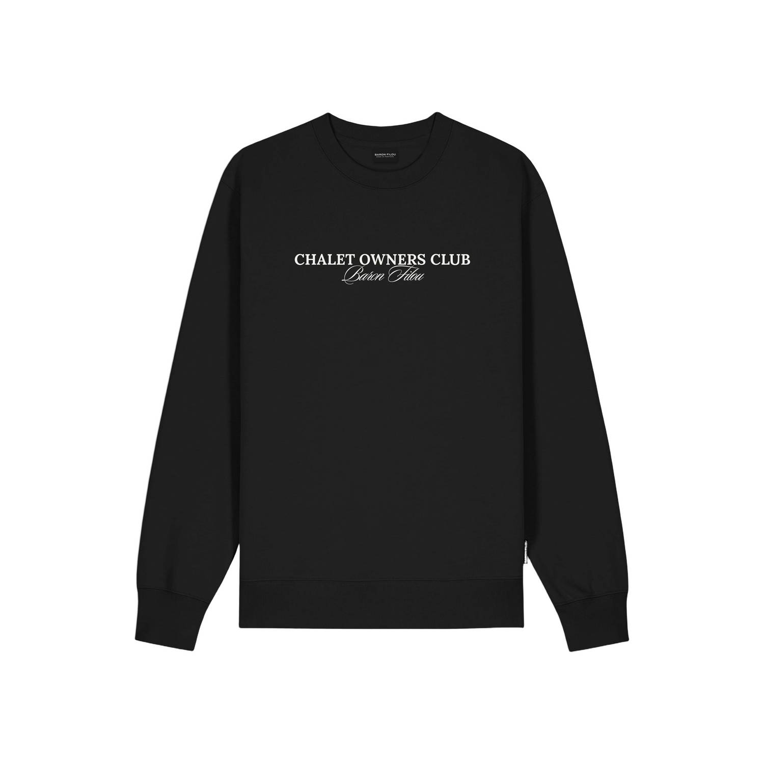 Baron Filou regular fit sweater met backprint zwart