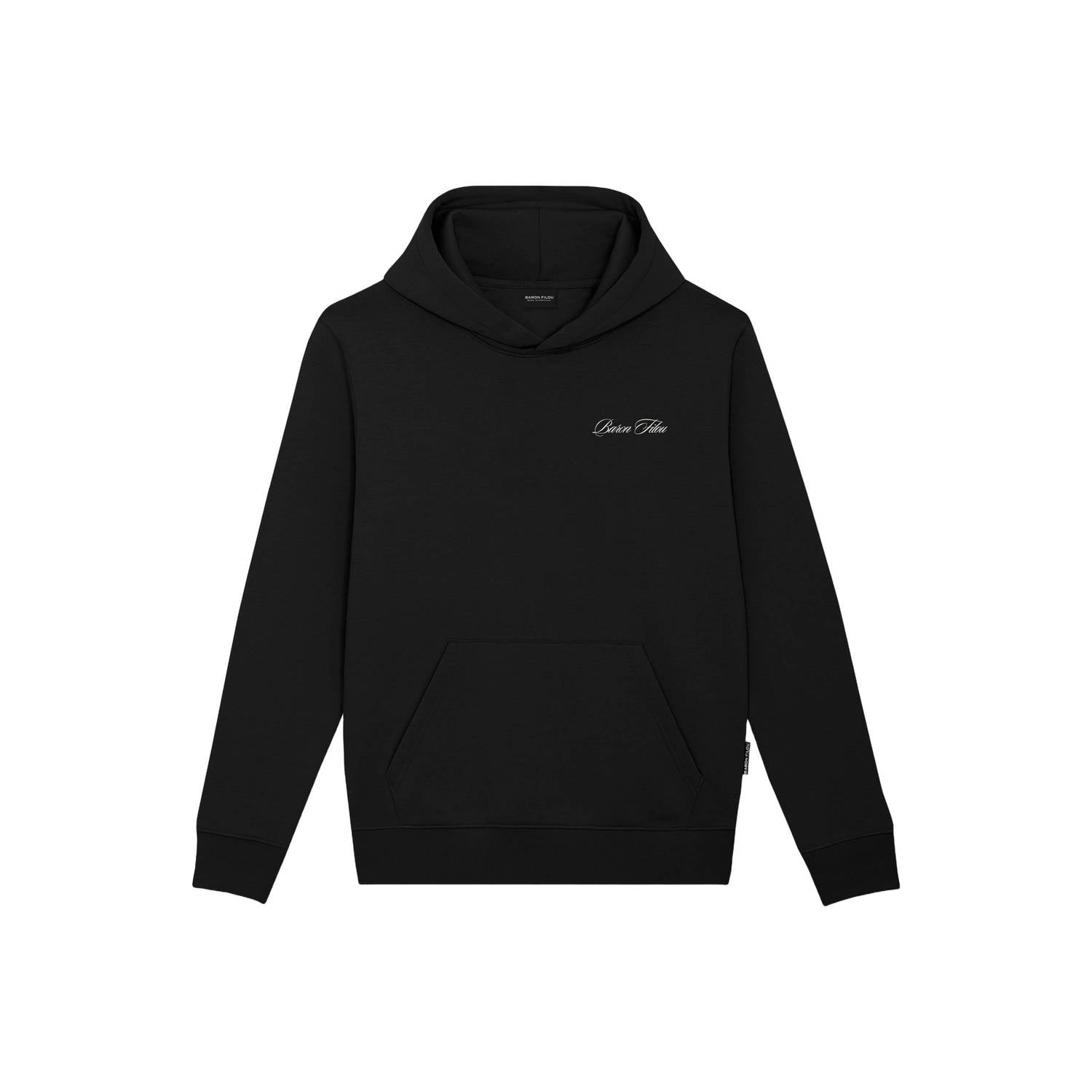 Baron Filou regular fit hoodie met backprint zwart