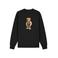 Baron Filou regular fit sweater met print - zwart