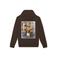 Baron Filou regular fit hoodie met backprint - chocoladebruin