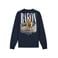 Baron Filou regular fit trui met backprint - oxford blauw