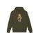 Baron Filou regular fit hoodie met print - olijfgroen