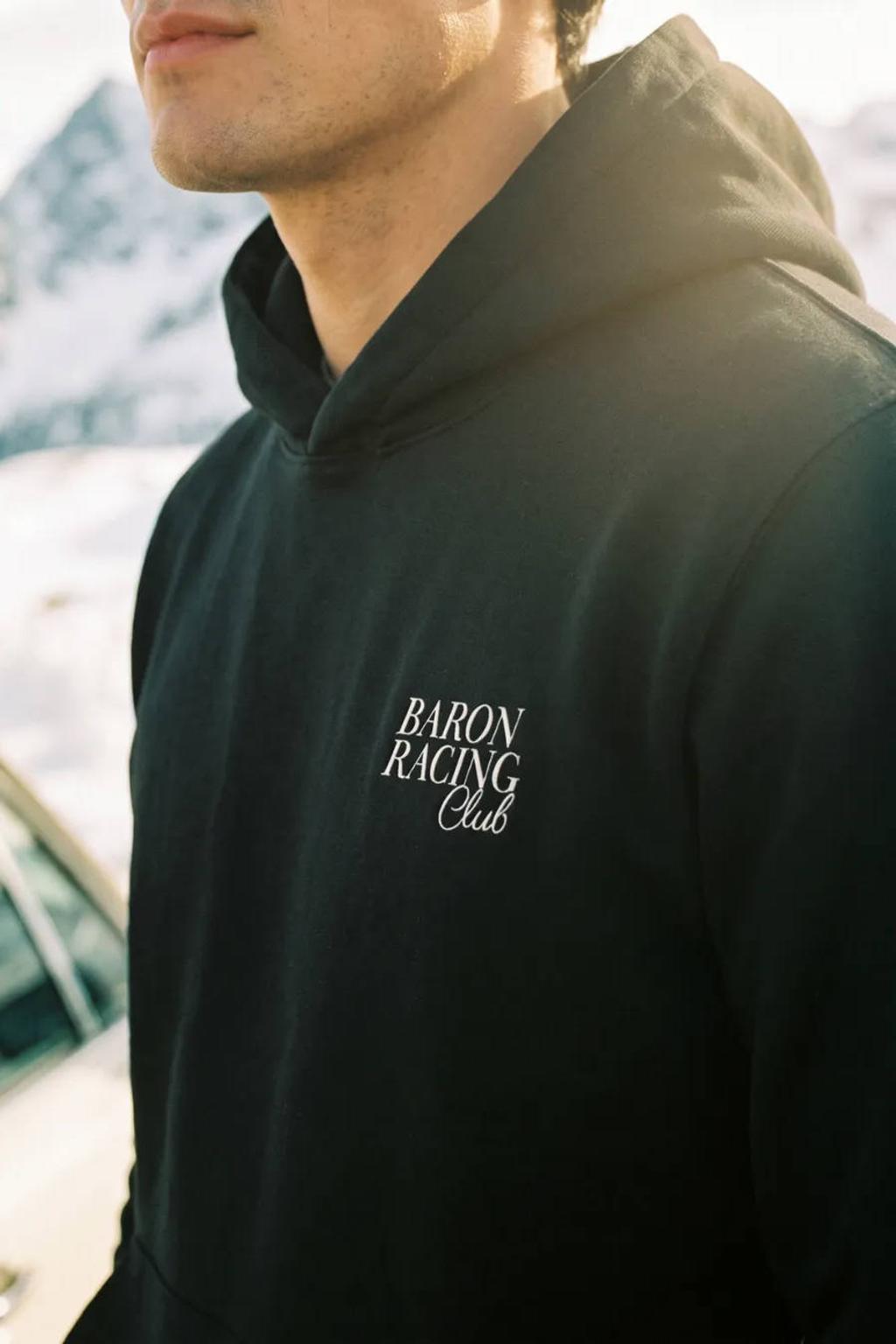 Baron Filou regular fit hoodie met backprint - zwart