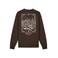 Baron Filou regular fit sweater met backprint - bruin