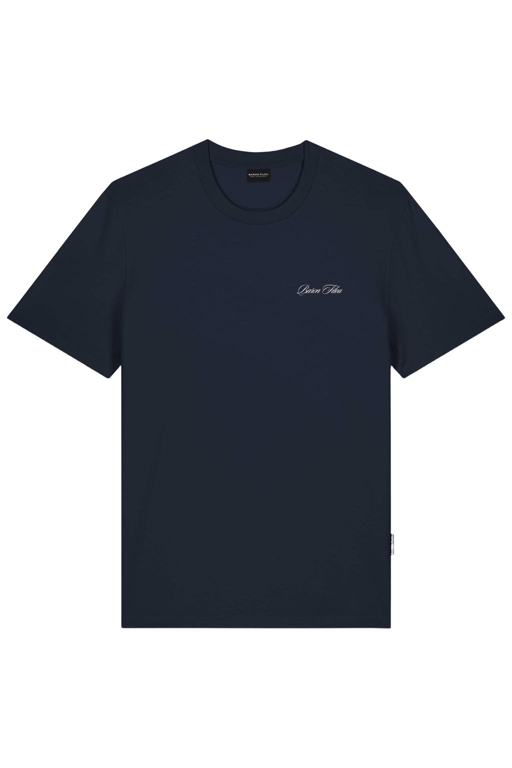 Baron Filou regular fit T-shirt met backprint - oxfort blue
